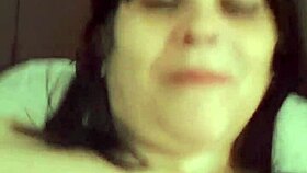 Mega cumshot blasts hot bbw milf body