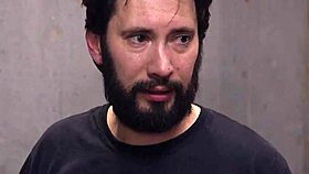 we stretch this bdsm blonde's ass in a rough anal threesome while she's tied up tight