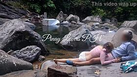 pinay couple heads to the river for a steamy scandal