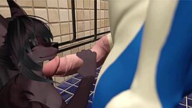 i can't resist this alpha wolf pounding my slutty holes at the gym vrchat vr