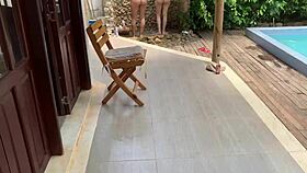 oh man i spied two girls bathing then they caught me masturbating and invited me to join