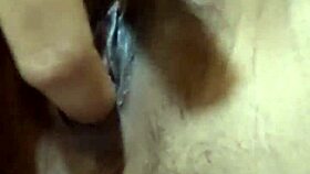 uhh fingering my huge swollen indonesian pussy lips feels so gooood