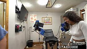 aria nicole gets forced hitachi orgasms from lesbian doc 😩💦