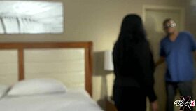 Big-boobed brunette Maxine X craves another brutal BBC gangbang pounding.