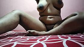 Hot girl spreads legs for deep pussy tasting action