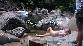 pinay couple heads to the river for a steamy scandal