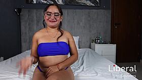 petite latina beauty dives into her first unicorn threesome with two hot singles