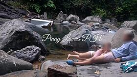 pinay couple heads to the river for a steamy scandal