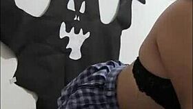 costume day my horny guy needs relax i fuck him delishus at home