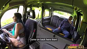 her juicy ass gets pounded hard by a big-dicked australian guy in the fake taxi