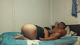 Pregnant wife sucks ass then takes hard pounding until she orgasms wildly