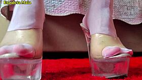 Espuleta Maia Guides Handjob with Playful Foot Tease