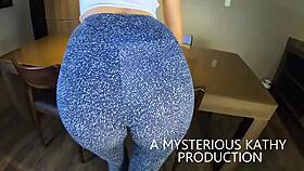 mysteriouskathy's leggings cameltoe begs for full creampie load