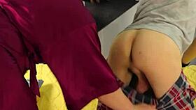 Femdom Milks Jerkoff Cum Explosion