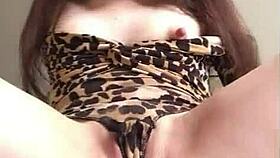 POV Russian skinny teen dirty talks dildo blowjob facesitting anus tongue tease