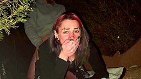 i love filming my petite emo slut wife's public creampie outdoors