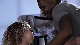 small tits blonde babe allie addison hangs with black dude
