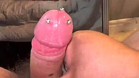 solobdsmman shows small pierced useless cock closeup