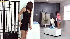 ever wondered what happens when wet pussies grind in a steamy scissoring party?