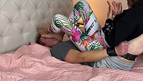 foot slave trapped and humiliated under asian domme feet 😈
