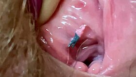 Look closely at extreme big clit vagina and tight ass