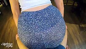 mysteriouskathy's leggings cameltoe begs for full creampie load