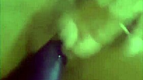 Watch sexy Latina masturbate toys while you stroke