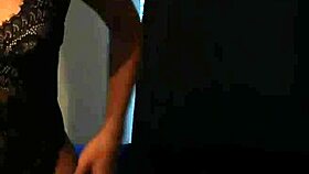 sexy fit indian babe submits in black lingerie post xmas party bedroom pounding