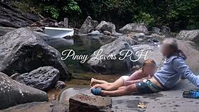 pinay couple heads to the river for a steamy scandal
