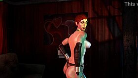 big ass big tits stripper rips clothes in intense lap dance teasing huge boobs