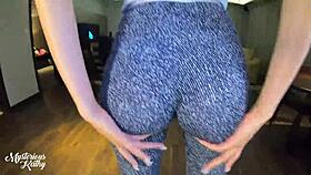 mysteriouskathy's leggings cameltoe begs for full creampie load