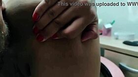 Horny tanned slut sips drink then begs dick in all holes creampie finish