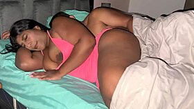 Guy mistakes busty Latina babe for lover and boldly creampies her wet pussy full