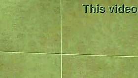 chubbykaot edges hard then explodes cum in gym bathroom closeup