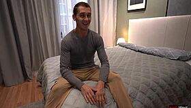 i surprised my girlfriend by bringing my buddy to join and fuck her hard in a wild threesome creampie