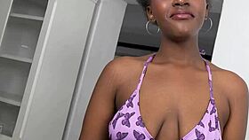 Watch This Big Booty Ebony Milf Strip Tease Before Getting Her Pussy Railed Hard in Casting!