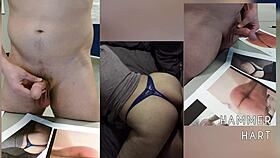 watch this huge cum tribute explode all over hotti joyitsex's shaved body close up