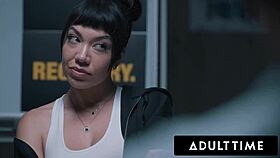 Puck's tight pussy fisted and double penetrated in rough gangbang