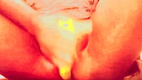 Village girl boldly rams huge vegetable deep in wet pussy