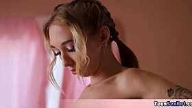 Skinny petite babe teases in sexy lingerie 🔥🍑