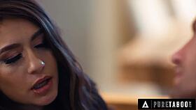 Mischievous Rebel Lynn tempts buddy to claim her tight anal virginity roughly