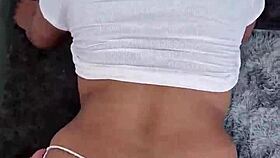 boyfriend fucks girlfriend hard while fingering her tight ass deeply
