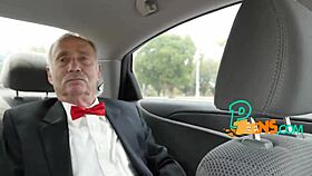 horny old guy pounds teen pussy with his thick cock