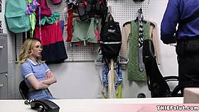 what if cute freckled blonde shoplifter's tiny pussy gets roughly punished?