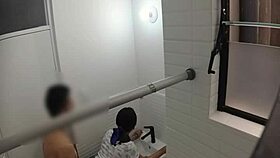 hidden cam catches college teen bent over for sneaky doggystyle pounding