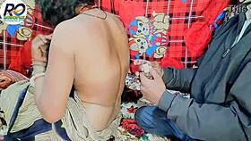 Desi village babe gets massaged and fucked hard after feeding milk