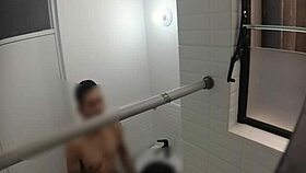 hidden cam catches college teen bent over for sneaky doggystyle pounding