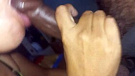 happy amateur cuckold watches wife ride big black cock