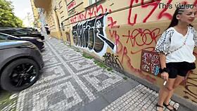 I fucked chubby Czech student outdoors for cash then ditched her