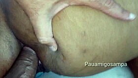 big ass babe takes rough black cock deep in her anus